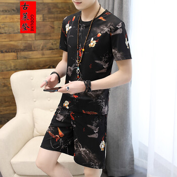 古萊登（GODLIKE） 短袖 男士T恤 金魚黑 XL，L，XXL，XXXL，M