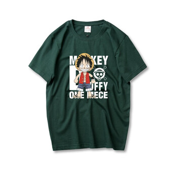 隆創(chuàng  ) 短袖 男士T恤 墨綠色 海賊王 M