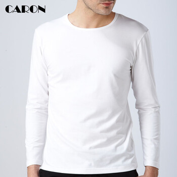 卡戎 長袖 男士T恤 白色 S，XL，L，XXXL，M，XXL，加大