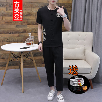 古萊登（GODLIKE） 短袖 男士T恤 802款黑色 XL，L，M，XXXL，XXL，加大
