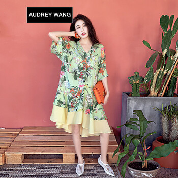AUDREYWANG 碎花 印花 連衣裙