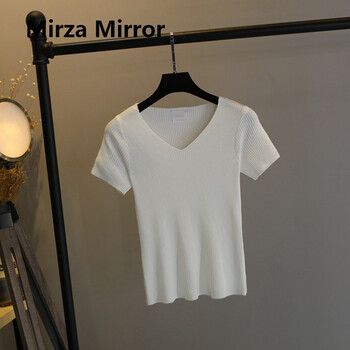 蜜莎蜜拉（Mirza Mirror）  短袖 T恤 女 V領(lǐng)