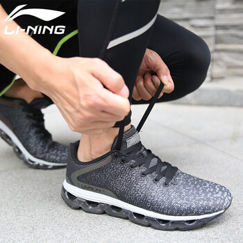 李寧（LI-NING）跑步鞋175-4標(biāo)準(zhǔn)黑/標(biāo)準(zhǔn)白  42
