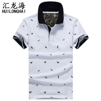 匯龍海（HUILONGHAI） 短袖 男士T恤 白色 XL