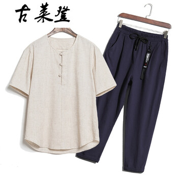 古萊登（GODLIKE） 短袖 男士T恤 麻衣青褲 XL，L，M，XXXL，XXL