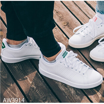 阿迪達(dá)斯（Adidas）板鞋AW3914 白/綠尾 
