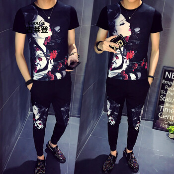 古萊登（GODLIKE） 短袖 男士T恤 W173黑色C307-  XL，L，XXL，M，XXXL