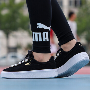 彪馬（PUMA）板鞋366688-01/黑色/翻毛皮 
