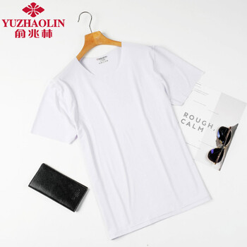 俞兆林（YUZHAOLIN） 短袖 男士T恤 白色 XL，L，M，XXL，XXXL