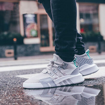 阿迪達(dá)斯（Adidas）跑步鞋灰綠CQ2995 
