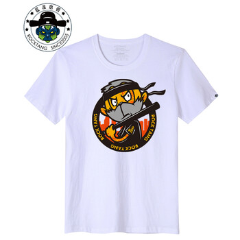 搖滾唐朝（ROCKTANG） 短袖 男士T恤 白色T恤 猴 S，XL，L，XXL，M，XXXL