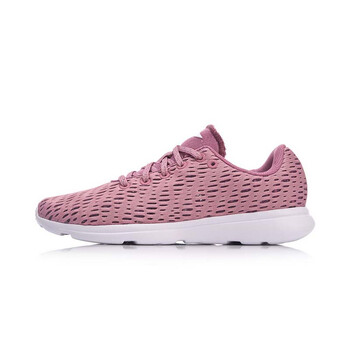 李寧（LI-NING）跑步鞋暗嫣紅/標(biāo)準(zhǔn)白 