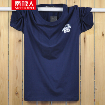 南極人（Nanjiren） 短袖 男士T恤 深藍(lán)色 S，XL，L，M，XXXL，XXL