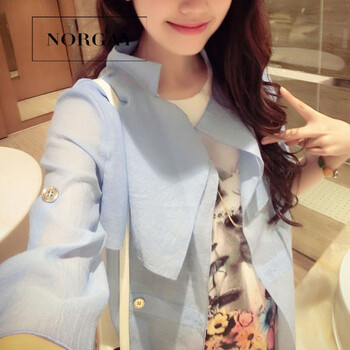 諾爾蓋（NORGAY）  長(zhǎng)袖 女 短外套 口袋，紗網(wǎng)