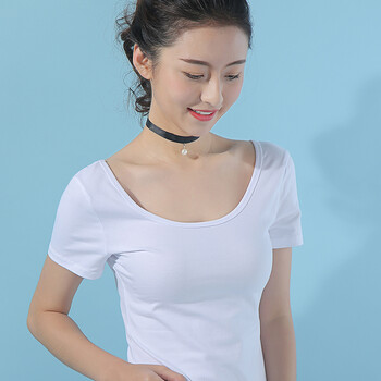 北極使者 露肩，露背 短袖 T恤 女 圓領(lǐng)