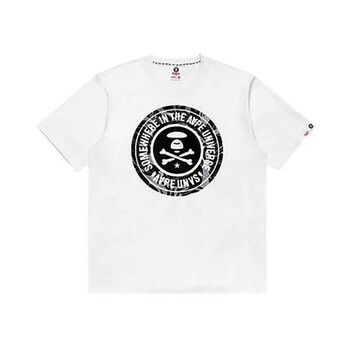 Aape 短袖 男士T恤 AAPTEM0071XXA白色 