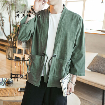 丹杰仕（DAN JIE SHI） 長袖 男士T恤 軍綠色 XL，L，M，XXL，XXXL