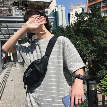 閃爆（SHANBAO） 短袖 男士T恤 灰色 XL，L，M
