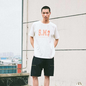 SMUDGE STORE 短袖 男士T恤 白色 