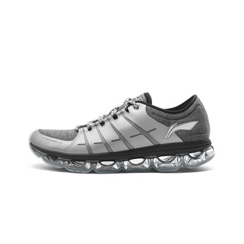 李寧（LI-NING）跑步鞋ARHM015-3中灰色/新基礎黑 