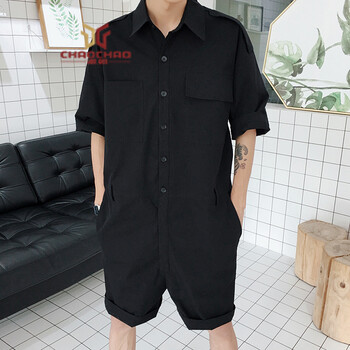 C2潮朝（C2 CHAOZHAO） 五分袖 男士T恤 黑色617c-K03 XL，L，M