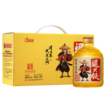 粱大俠40300ml*3，375mL及以下 清香型，清香