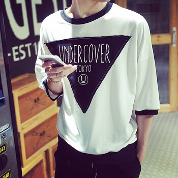 西谷（xigu） 七分袖 男士T恤 白色 加大