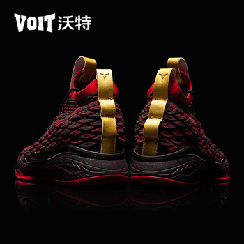 沃特（VOIT）籃球鞋極黑紅 42