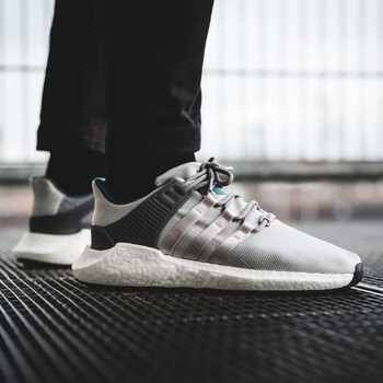 阿迪達(dá)斯（Adidas）跑步鞋灰綠CQ2395 