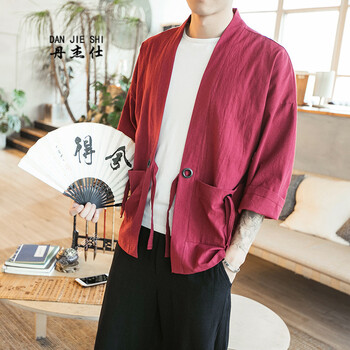 丹杰仕（DAN JIE SHI） 長袖 男士T恤 酒紅色 XL，L，XXL，XXXL，M