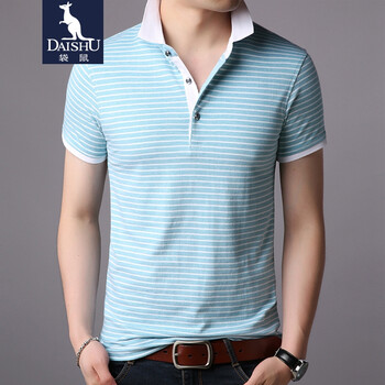 袋鼠（DaiShu） 短袖 男士T恤 092綠色 