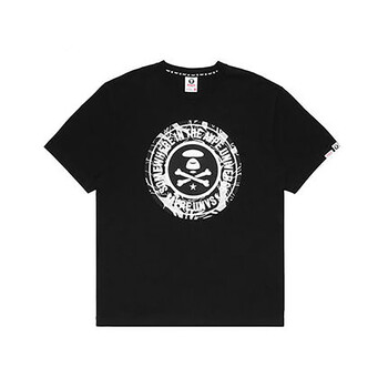Aape 短袖 男士T恤 AAPTEM0071XXA黑色 