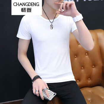 暢登（CHANGDENG） 短袖 男士T恤 純白短袖 