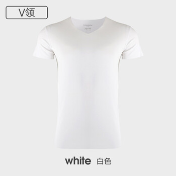 敦之盾（DONGDON） 短袖 男士T恤 V領(lǐng)白色 XL，L，M，XXL，XXXL
