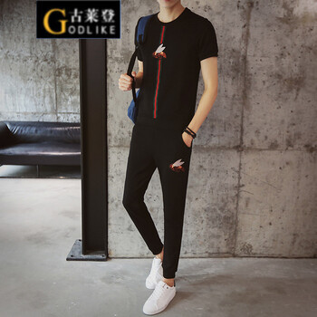 古萊登（GODLIKE） 短袖 男士T恤 TZ116黑色 
