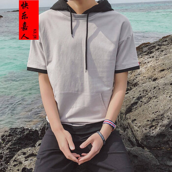快樂嘉人 長袖 男士T恤 W18602淺灰色 XL，L，M，XXL，XXXL