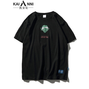 凱安尼（KAIANNI） 短袖 男士T恤 黑色 M