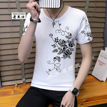 丹杰仕（DANJIESHI） 短袖 男士T恤 白色 XL，L，M，XXL，XXXL