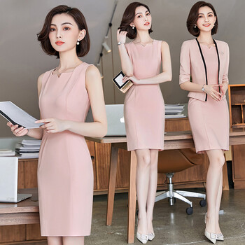 芭妃婭（BAFEIYA） 純色 口袋 連衣裙