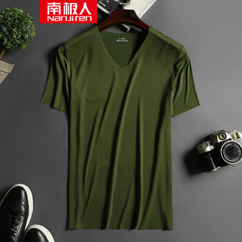 南極人（Nanjiren） 短袖 男士T恤 軍綠 XL，L，XXXL，XXL，M