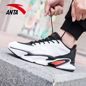 安踏（ANTA）跑步鞋白/黑/熒光亮深紅 39，40.5，40，42.5，41，42，44.5，43