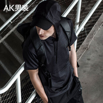 AKSERIES 短袖 男士T恤 深花灰 S，XL，L，XXXL，XXL，M