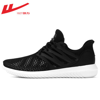 回力（Warrior）跑步鞋WLY-6125網(wǎng)黑色 37