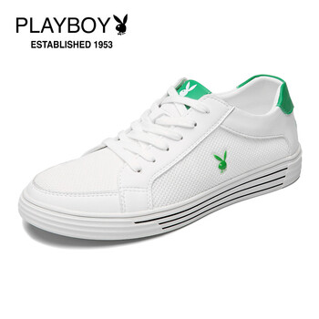 花花公子（PLAYBOY ESTABLISHED 1953）男士白綠(網(wǎng)面款) 40