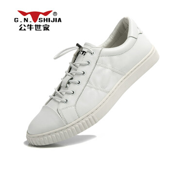 公牛世家（G.N.Shi Jia）男士白色皮面 41