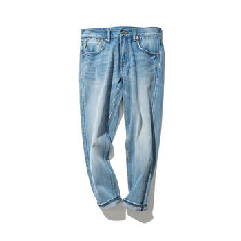 Mbbcar 鉛筆褲/小腳褲 復古風(fēng) 男士牛仔褲