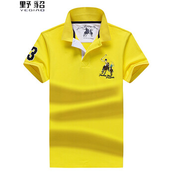 野貂（YEDIAO） 短袖 男士T恤 黃色 XL，L，XXXL，XXL，M