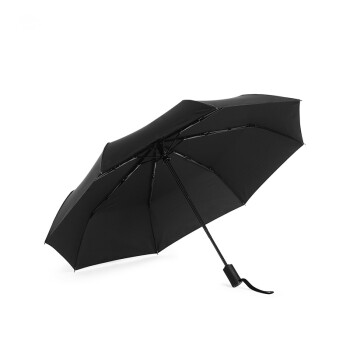 京东京造 雨伞 自动折叠晴雨伞 防泼水伞布一甩即干 方便收纳 黑色