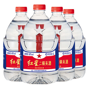 紅星60度750ml及以上，5L 清香型，清香