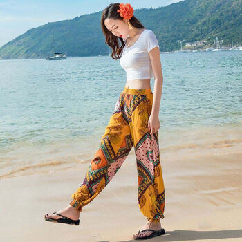 珂梵圖（Kefantu） 高腰 燈籠褲 女 長褲 休閑褲